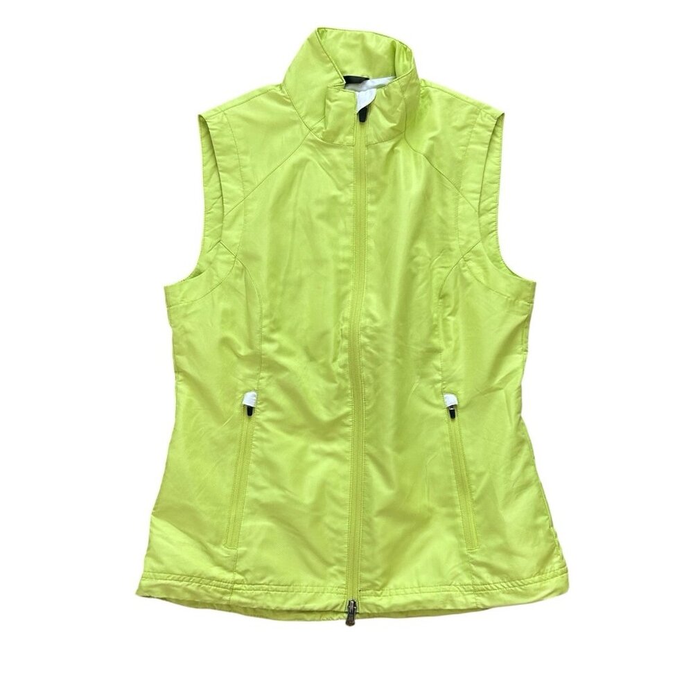 Zero Restriction Golf Vest Women XS Yellow Lightweight Travel Packable Disc Golf
